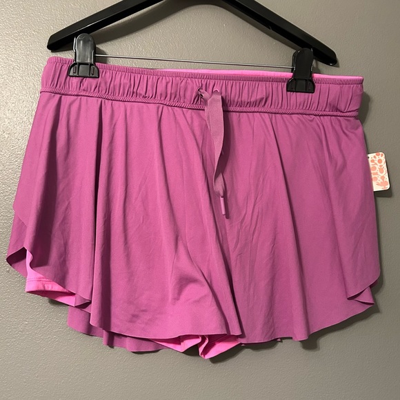 Free People Movement Sz XL On Point Heliotrope Purple Skort Skirt! NWOT - Picture 4 of 11